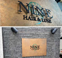 看板製作 東京 NINE HAIR&LUXE様